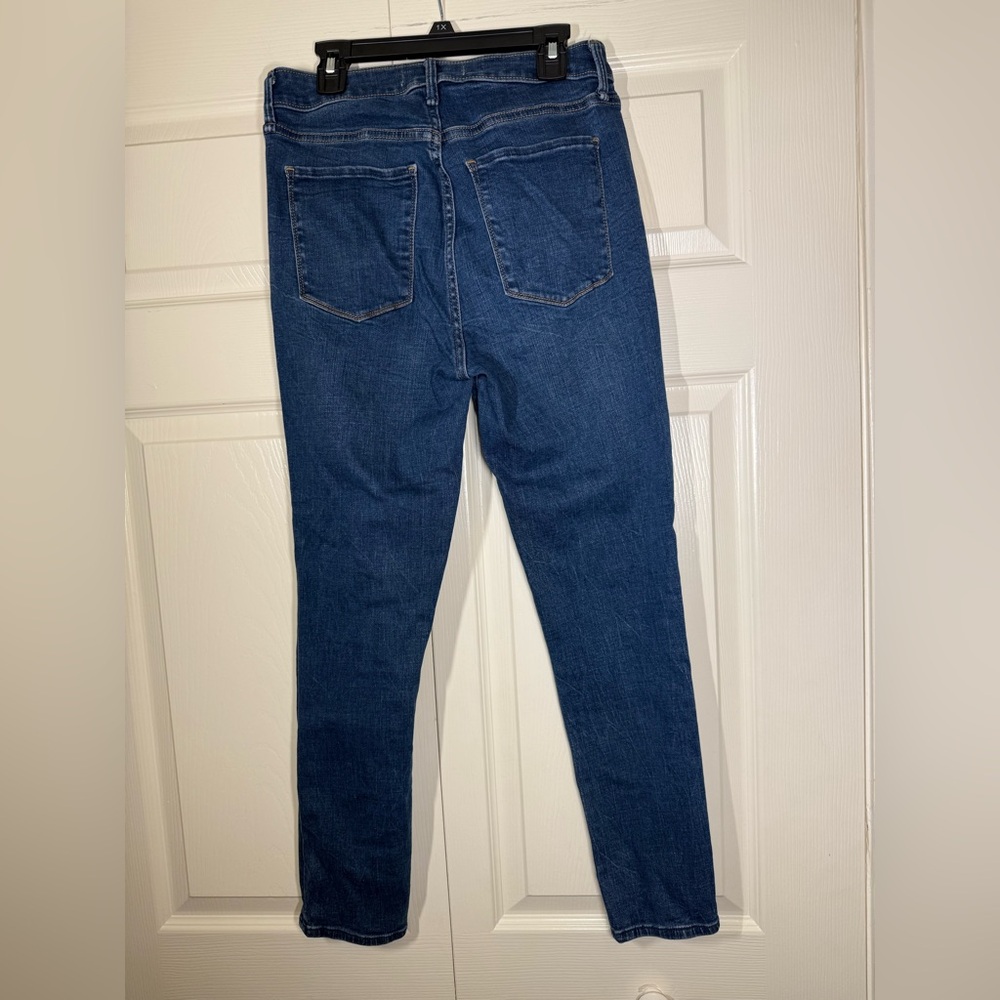 Abercrombie & Fitch Women’s The Super Skinny Ankle High Rise Denim Jeans - Picture 2 of 5